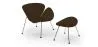 Designer Sessel mit Fußstütze - Bezug aus Leder - Chunk image 9