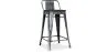 Barhocker im Industriedesign mit Rückenlehne - Holz & Stahl - 60 cm - Stylix image 9
