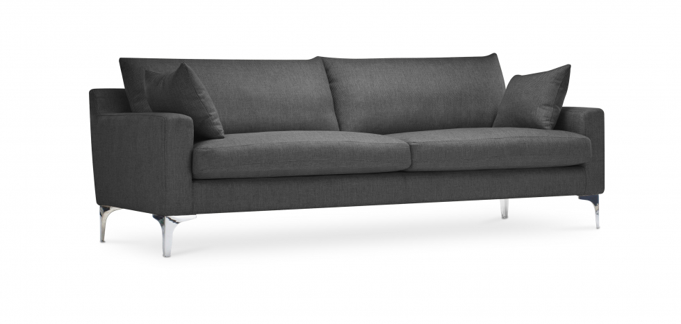 Wohnzimmer Sofa Dreisitzer Stoff