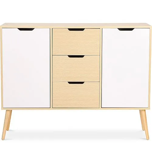 Holz-Sideboard - Skandinavisches Design - 3 Schubladen - Roger image 8
