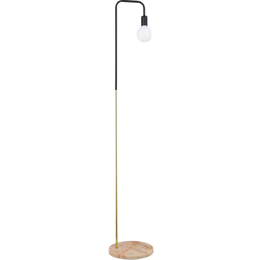 Stehlampe mit Marmorsockel - Wohnzimmerlampe - Carlo image 8