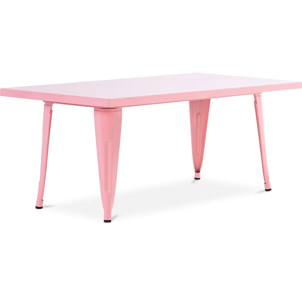 Rechteckiger Kindertisch - Industriedesign - 120cm - Stylix image 8