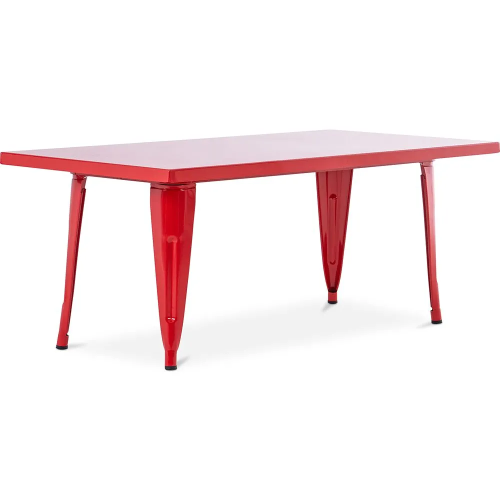 Rechteckiger Kindertisch - Industriedesign - 120cm - Stylix image 8