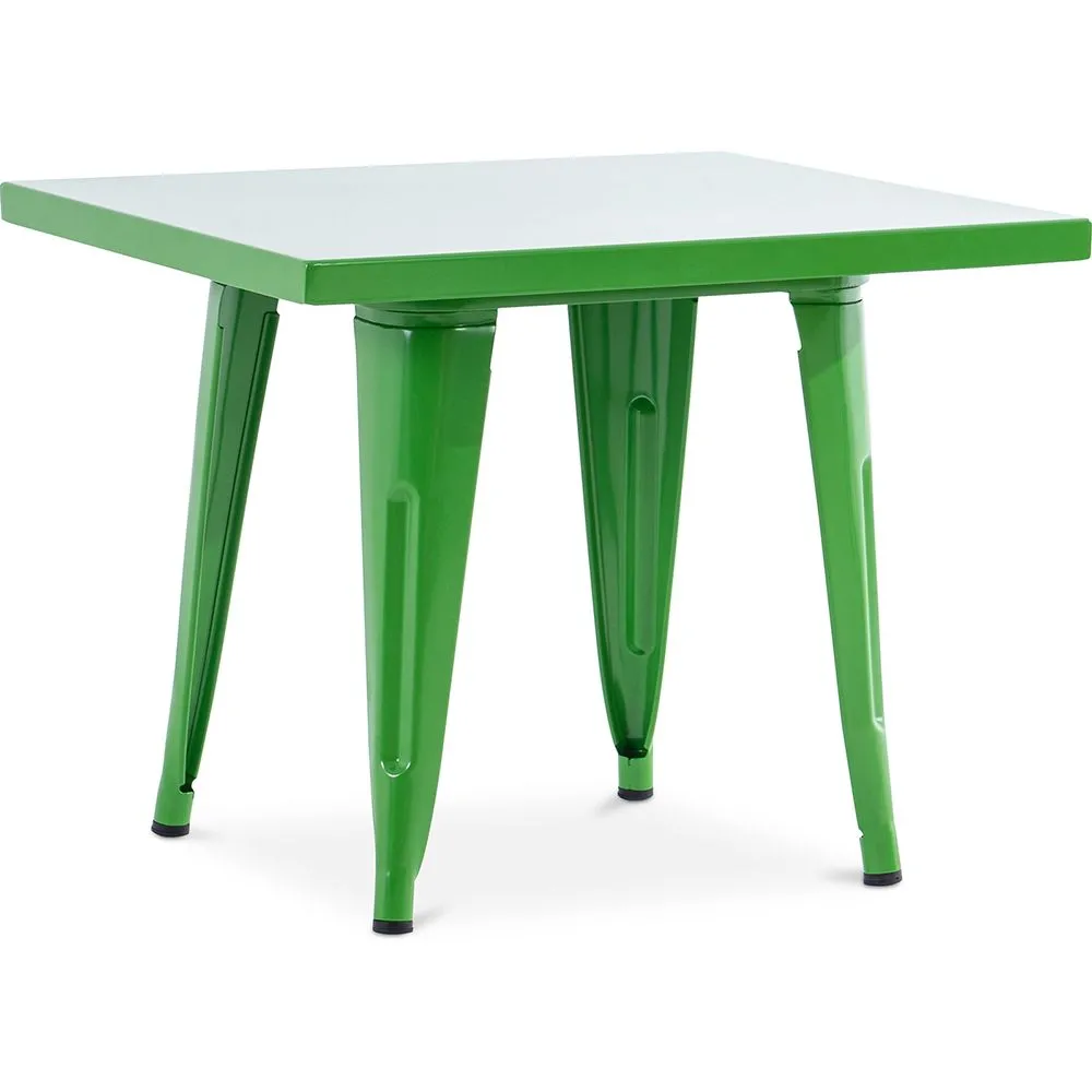 Quadratischer Kindertisch - Industriell - Metall - 60cm - Stylix image 8