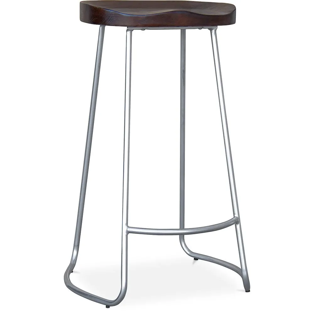 Barhocker - Industriedesign - Holz und Metall - 76cm - Aiyana image 8