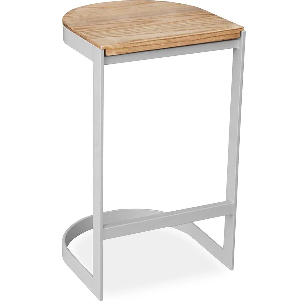 Barhocker im Industriedesign - Holz und Metall - 60cm - Lia image 8
