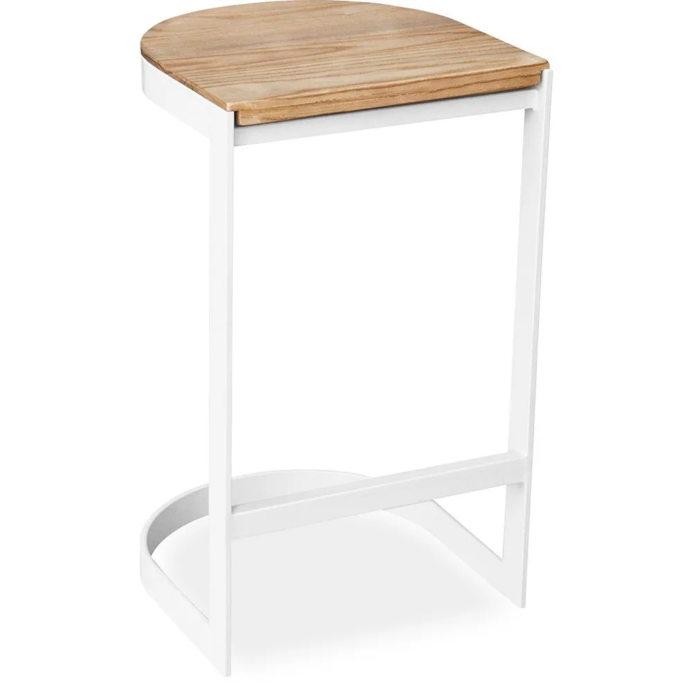 Barhocker im Industriedesign - Holz und Metall - 60cm - Lia image 8