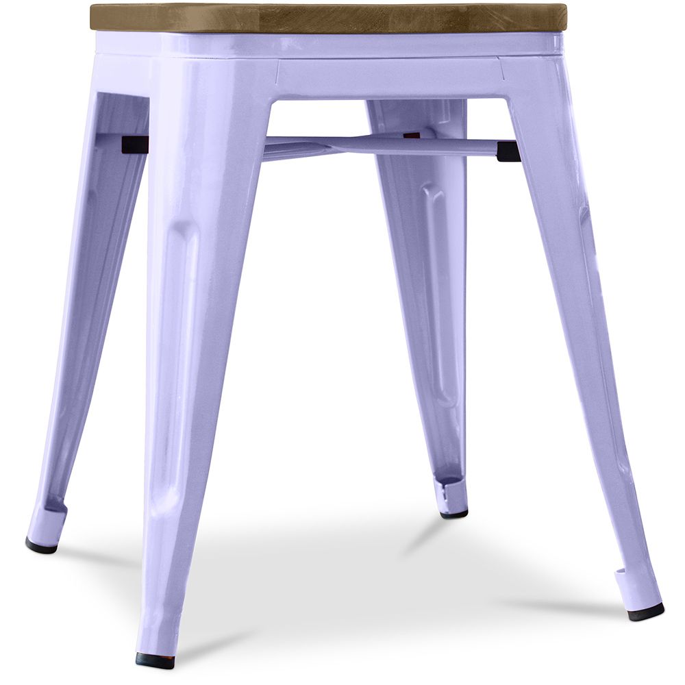 Hocker im Industriedesign - Holz & Stahl - 45cm -Stylix image 8