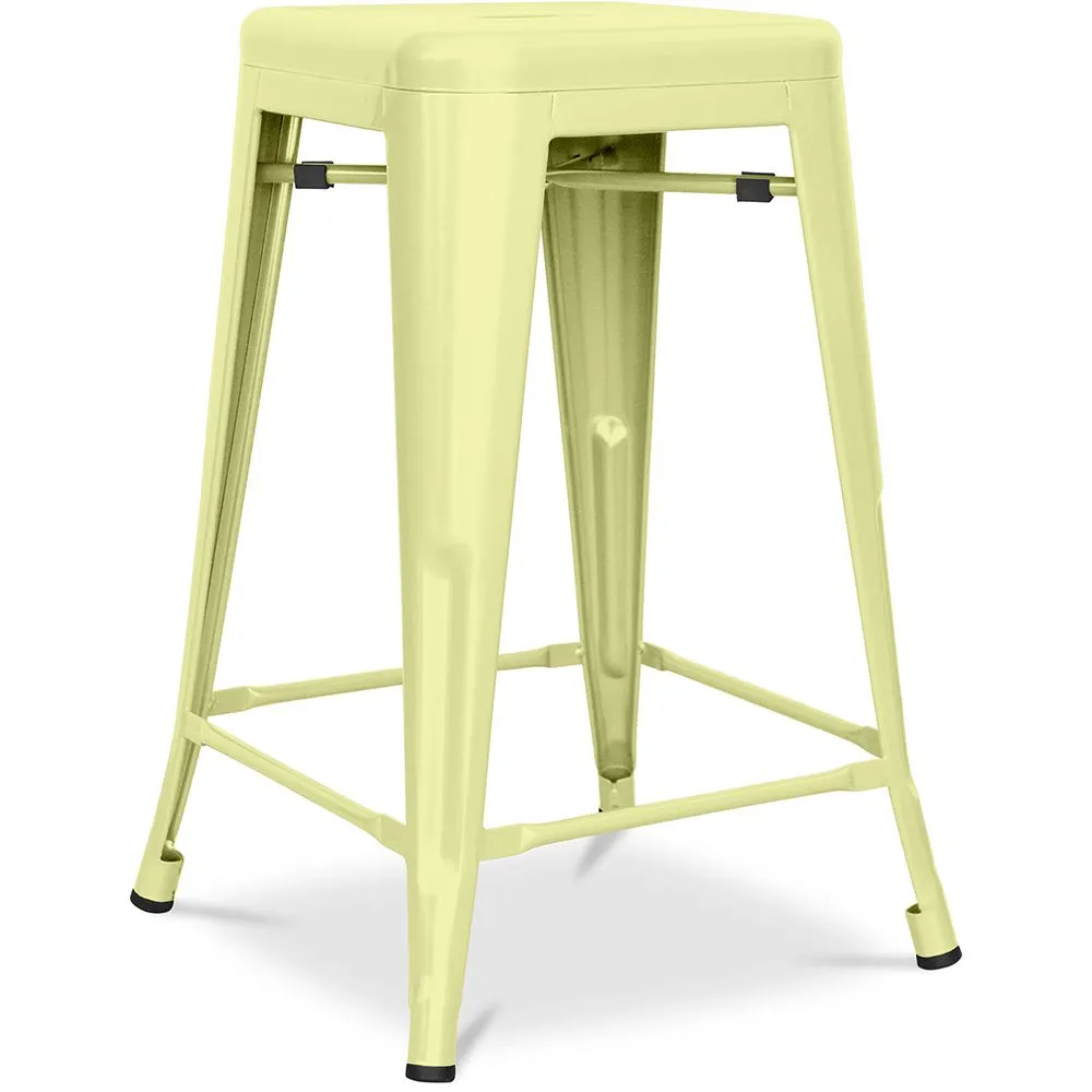 Barhocker im Industriedesign - Stahl matt - 60cm - Stylix image 8