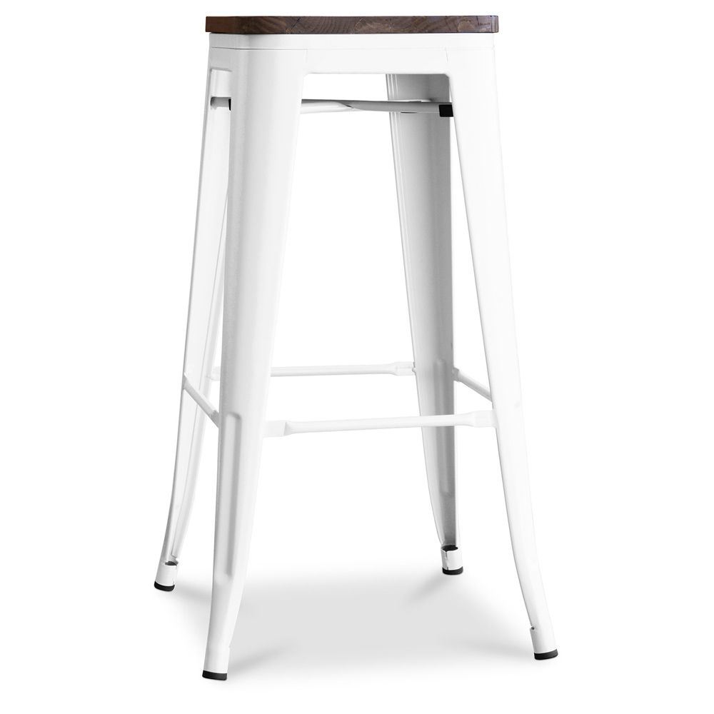 Barhocker im Industriedesign - Holz & Stahl - 76cm - Stylix image 8