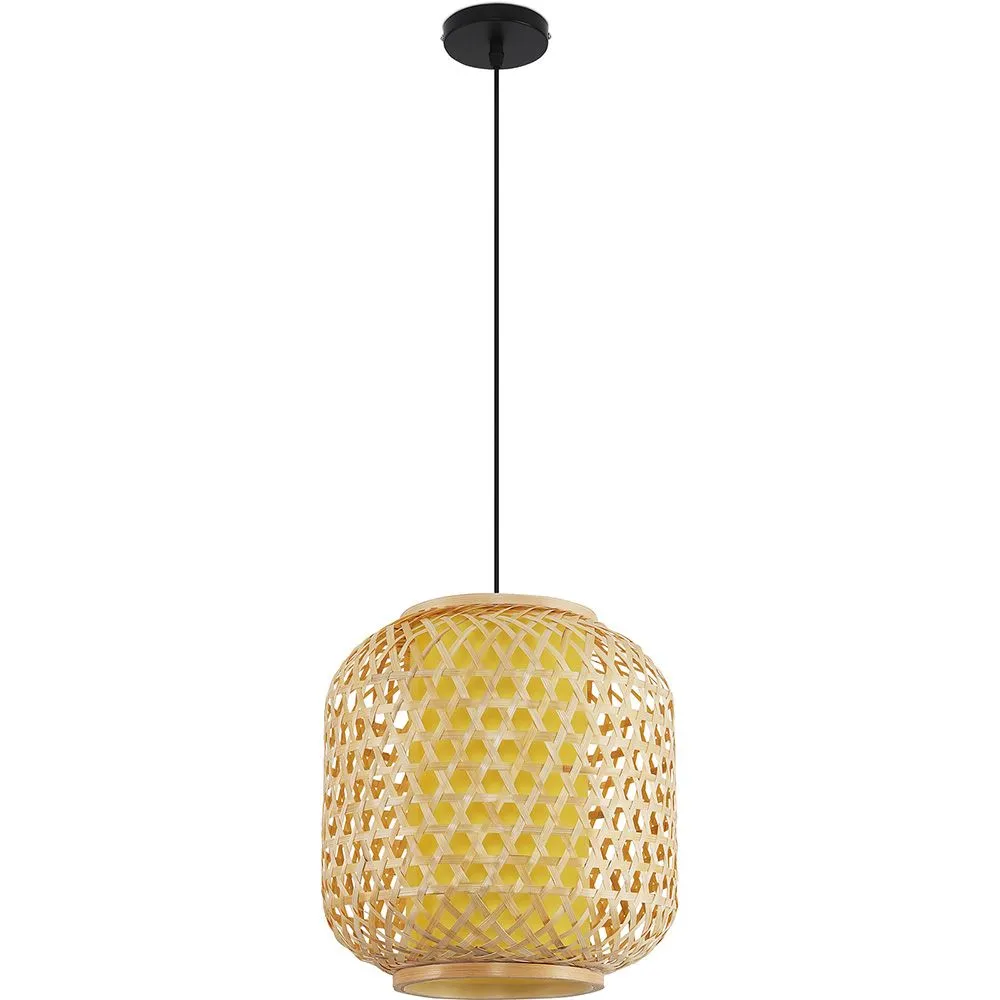 Bambus-Deckenlampe - Hängeleuchte im Boho-Bali-Stil - Ubon image 8
