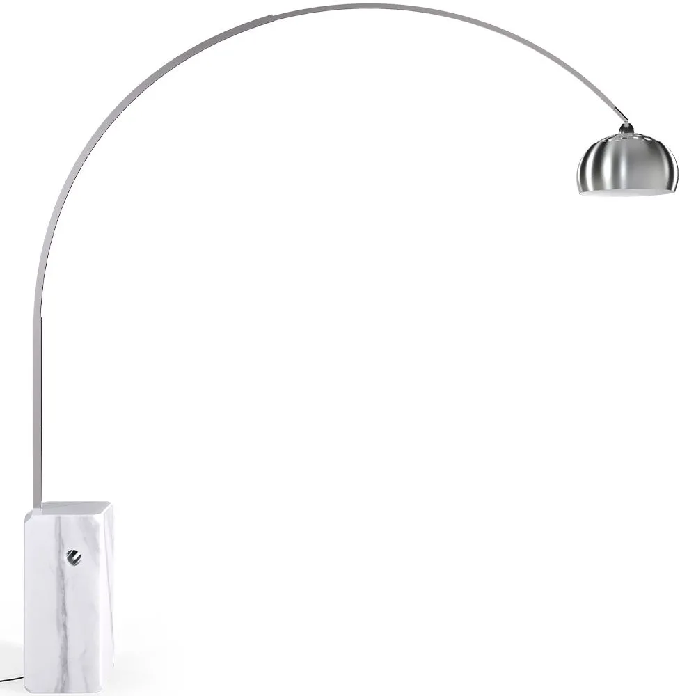 Stehlampe mit Marmorsockel - Wohnzimmerlampe - Bow image 8