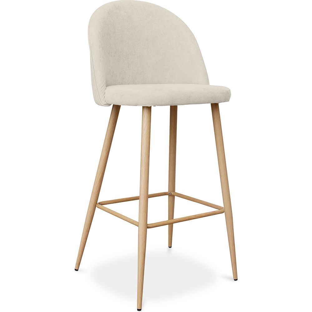 Gepolsterter Hocker aus Stoff - skandinavisches Design - 76cm - Evelyne image 8