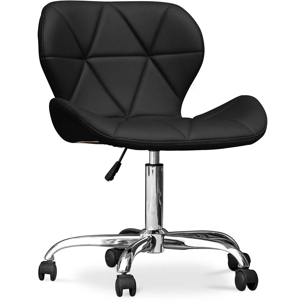 Bürostuhl auf Rädern - Schreibtischdrehstuhl - gepolstert mit Kunstleder - Wito image 8