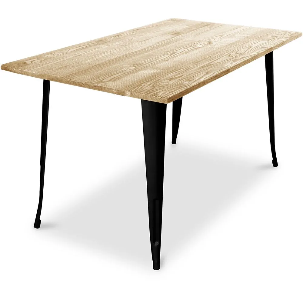 Rechteckiger Esstisch - Industriedesign - Holz - Troy image 8