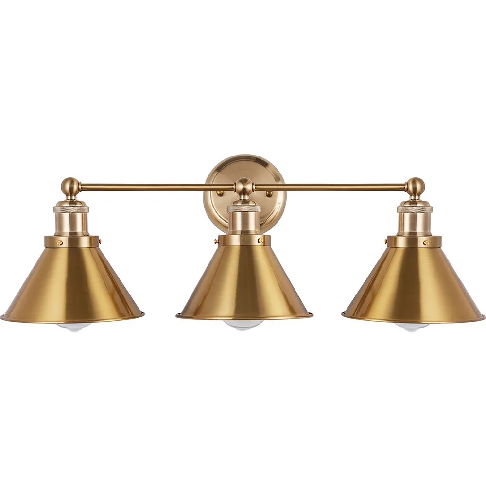 Vintage Goldene Wandleuchte - 3 Lampen - Remir image 8