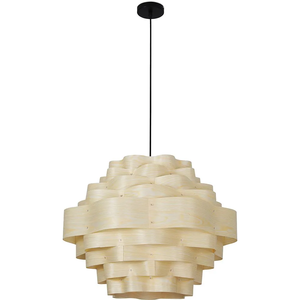 Holz-Deckenlampe - Pendelleuchte im Boho-Bali-Design - Aura image 8
