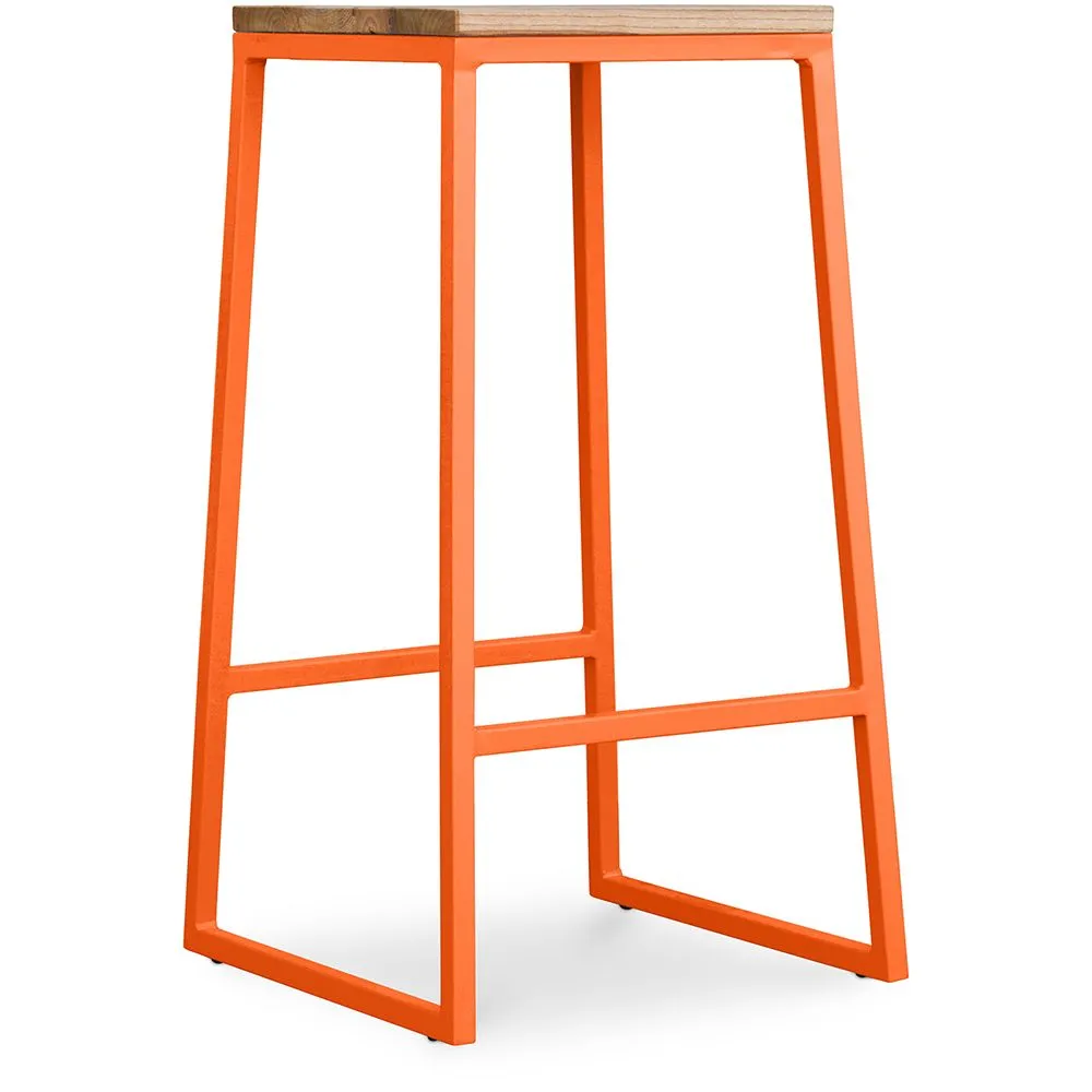 Hocker im Industriedesign - Holz & Metall - 76cm - Big Boy image 8