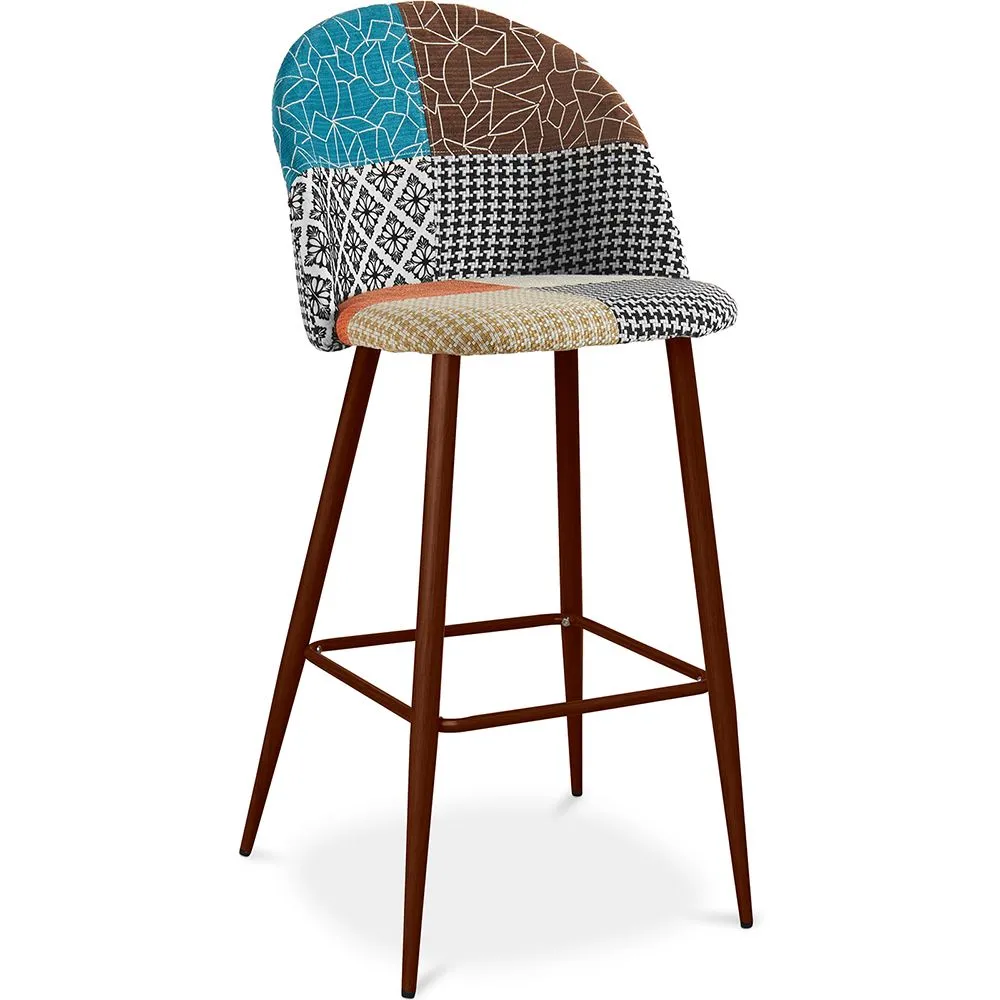 Gepolsterter Hocker im Patchwork-Stil - Skandinavischer Stil - Patty image 8