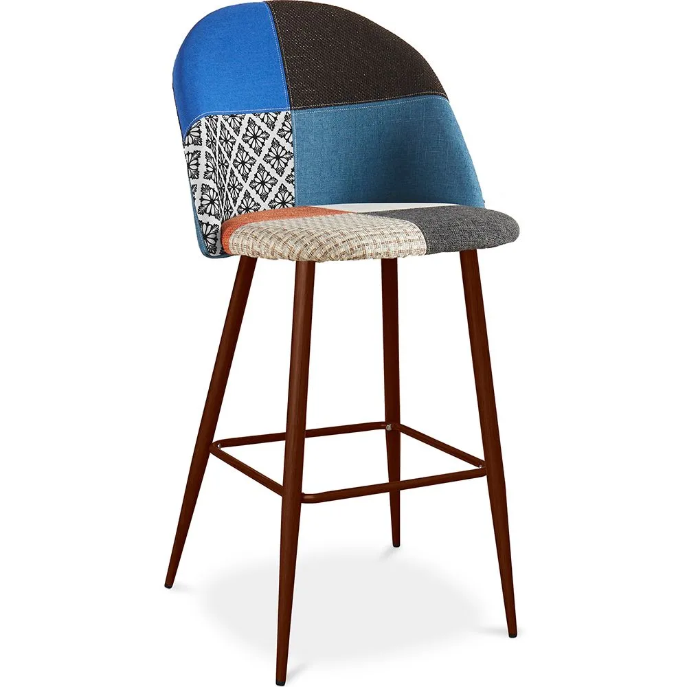 Gepolsterter Hocker im Patchwork-Stil - Skandinavischer Stil - Pixi image 8