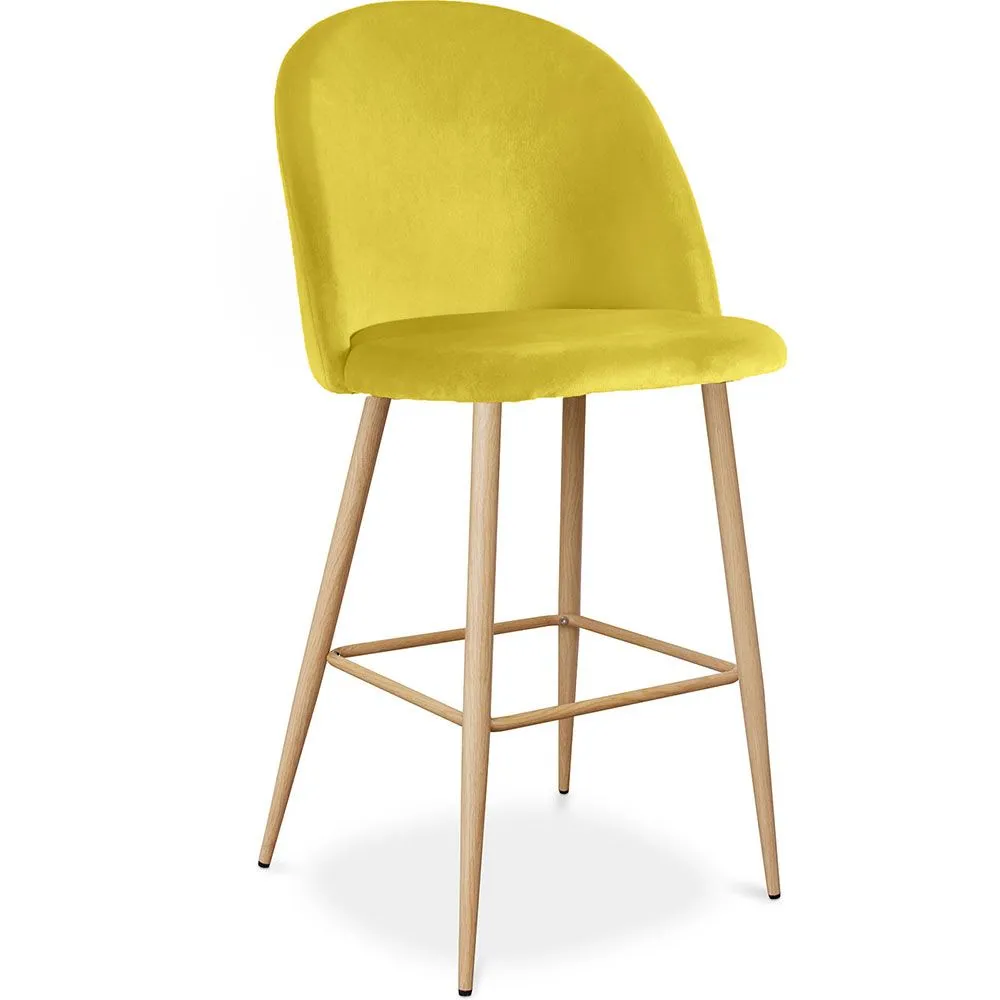 Hocker gepolstert mit Samt - Skandinavisches Design - Evelyne image 8