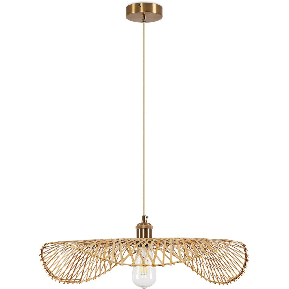 Bambus-Deckenlampe - Pendelleuchte im Boho-Bali-Design - Bahati image 8