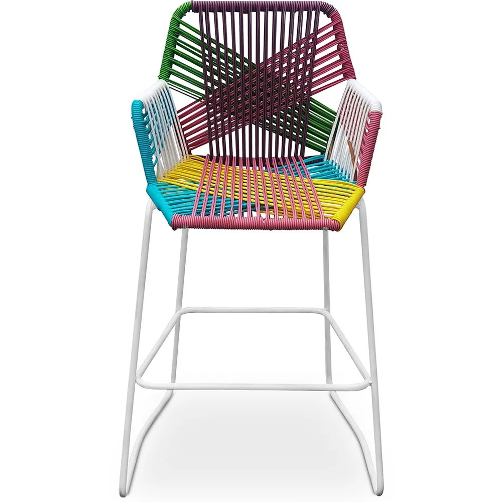 Rattan Boho Bali Design Hocker - 75cm - Tale image 8