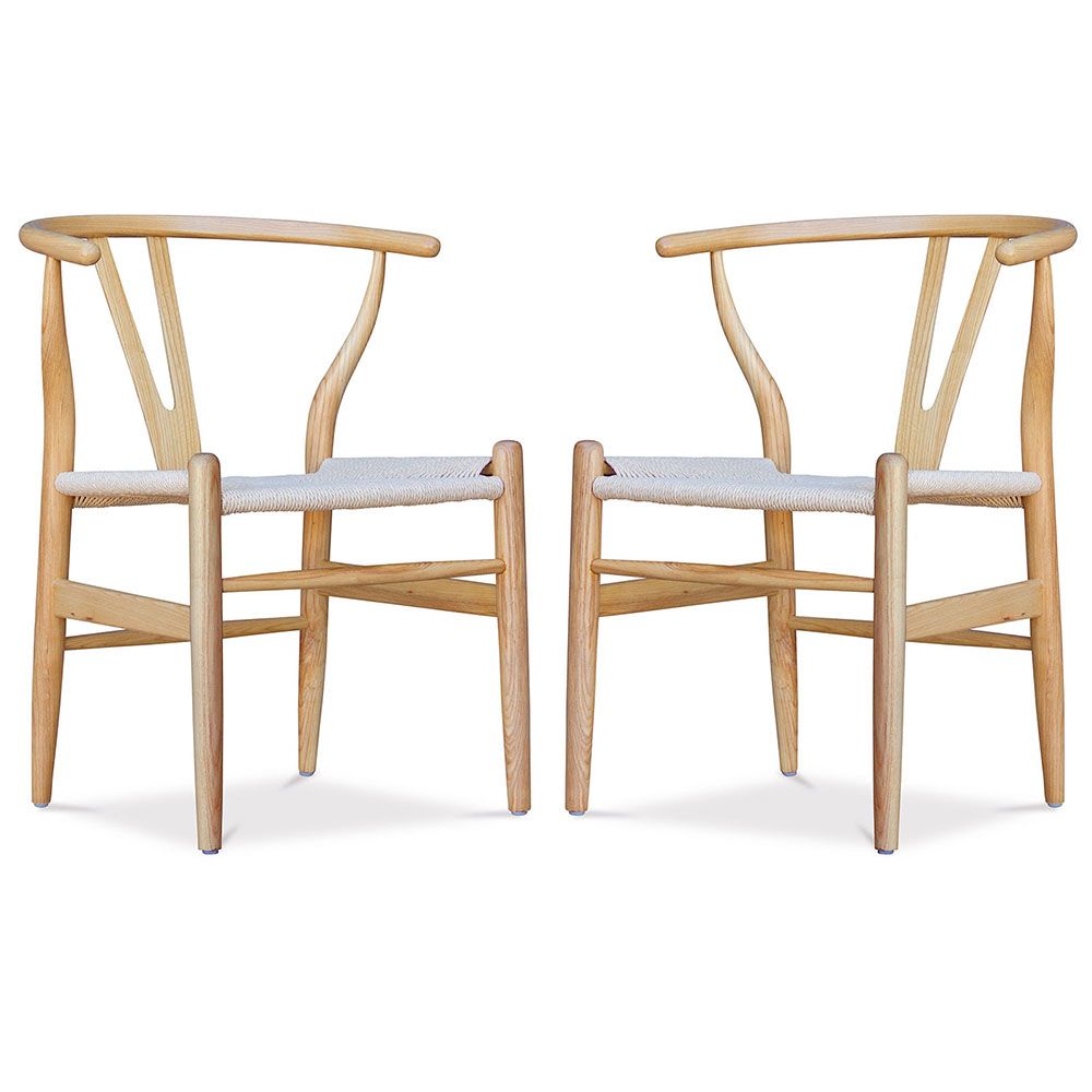 2er-Pack Esszimmerstühle aus Holz - skandinavisches Design - Wish image 8