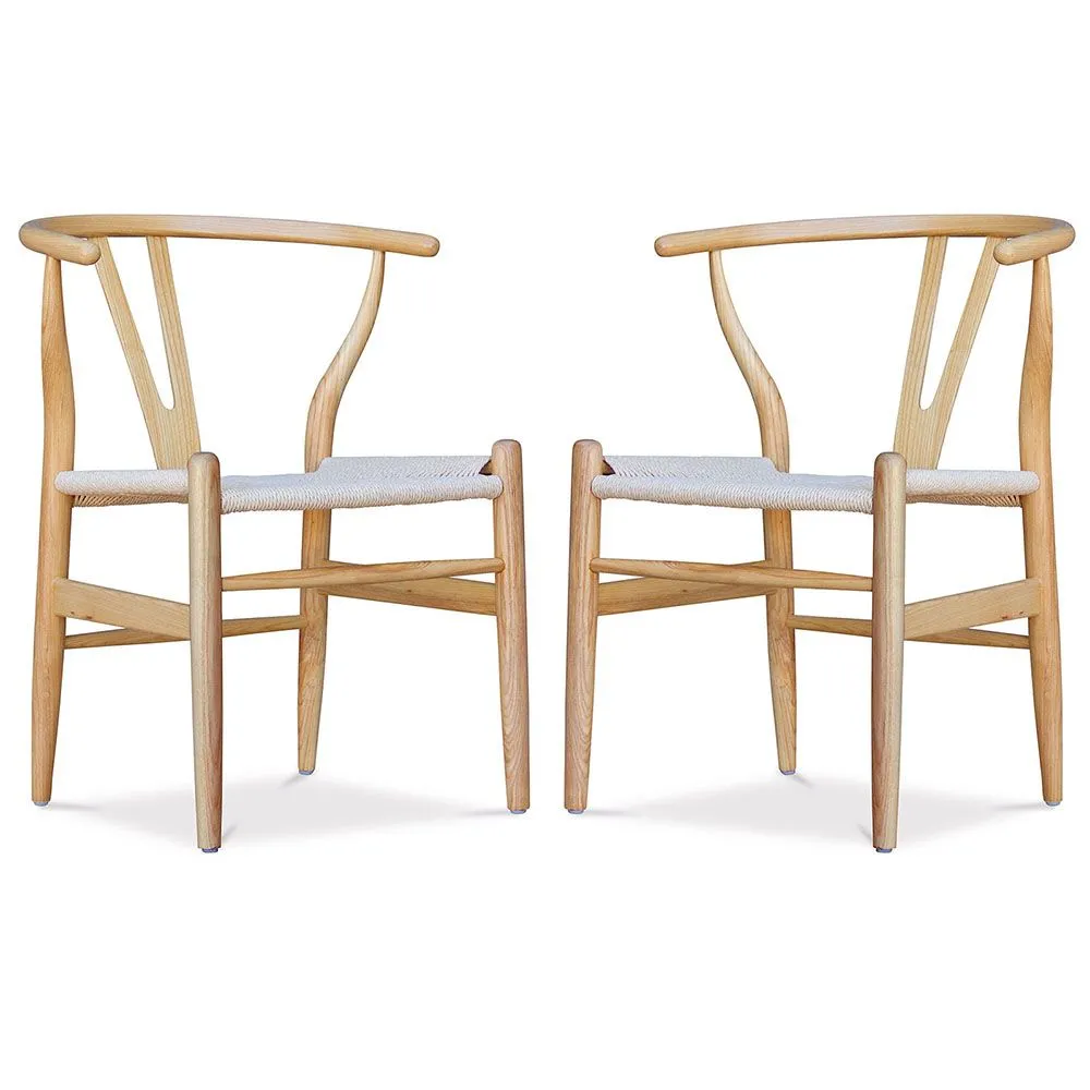 2er-Pack Esszimmerstühle aus Holz - skandinavisches Design - Wish image 8