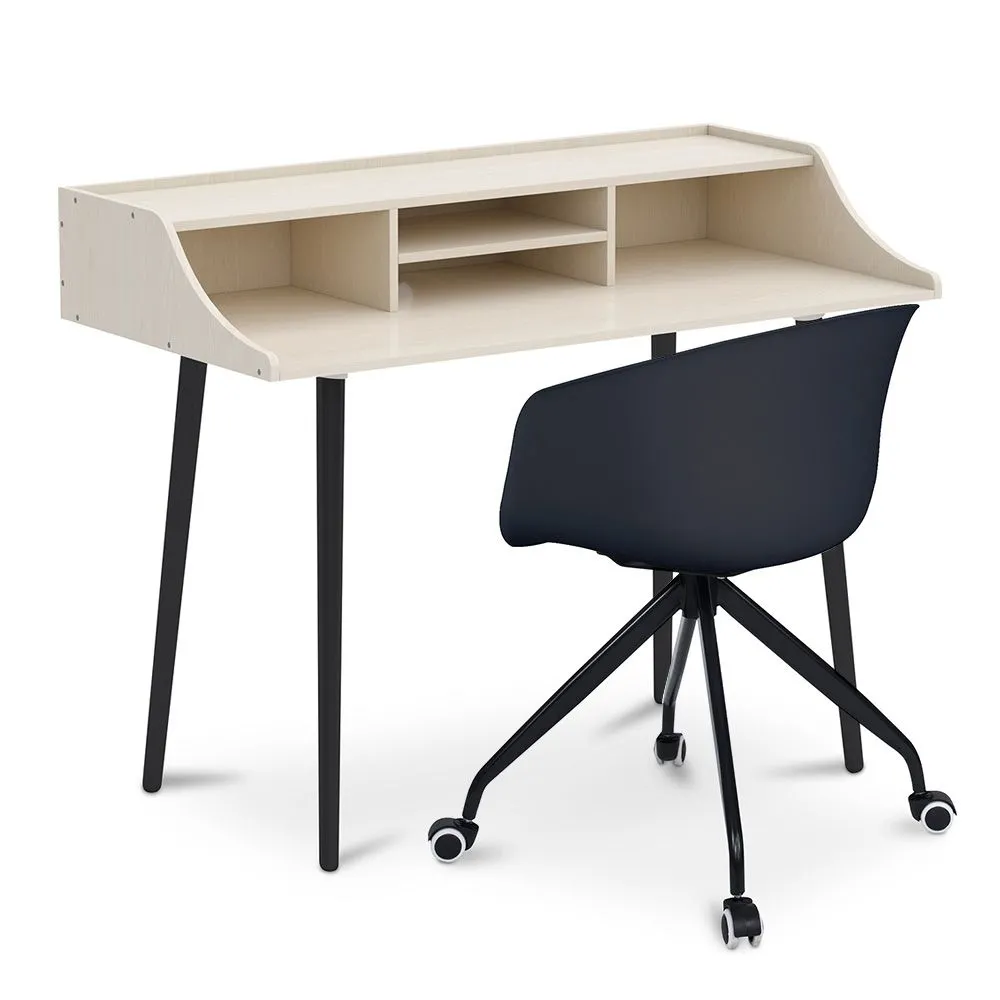 Holzschreibtisch - Skandinavisches Design - Torkel + Designer-Bürostuhl - Joan image 8