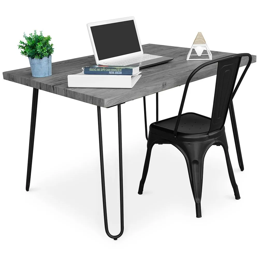 Schreibtischset - Industriedesign 120cm - Hairpin + Esszimmerstuhl - Stylix image 8