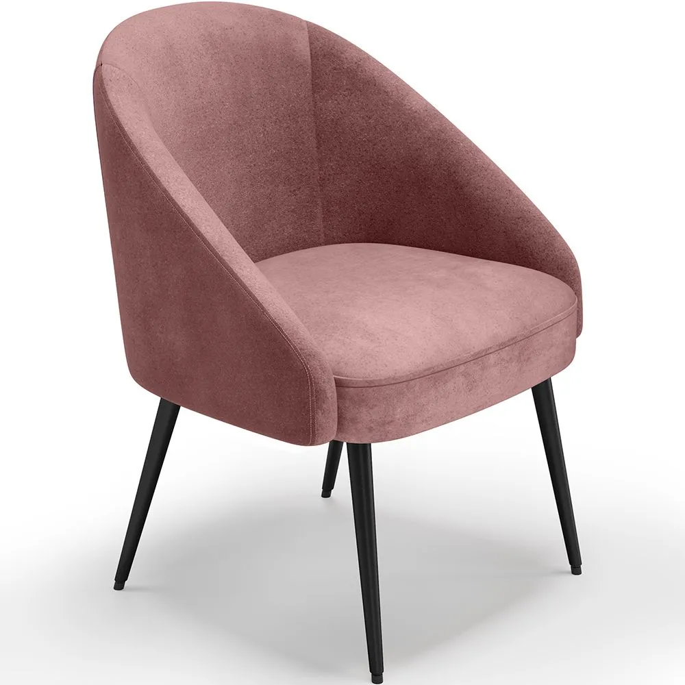 Design-Sessel - In Samt bezogen - Wasda image 8