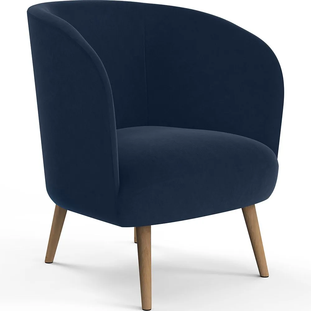 Design-Sessel - In Samt bezogen - Krenda image 8