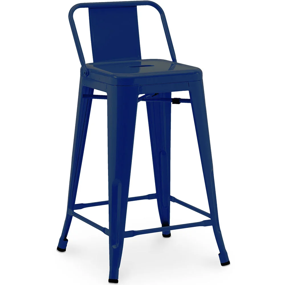 Barhocker mit Rückenlehne - Industriedesign - 60cm - New Edition - Stylix image 8