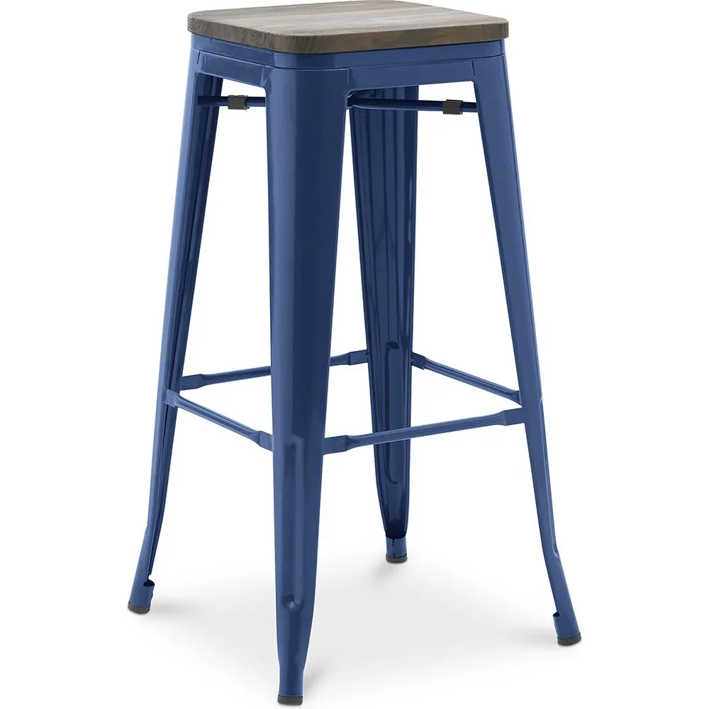 Barhocker - Industriedesign - Holz & Stahl - 76 cm - New Edition- Stylix image 8