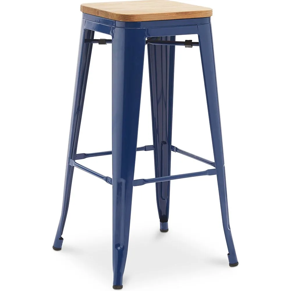 Barhocker - Industriedesign - Holz & Stahl - 76cm - Neuauflage - Stylix image 8