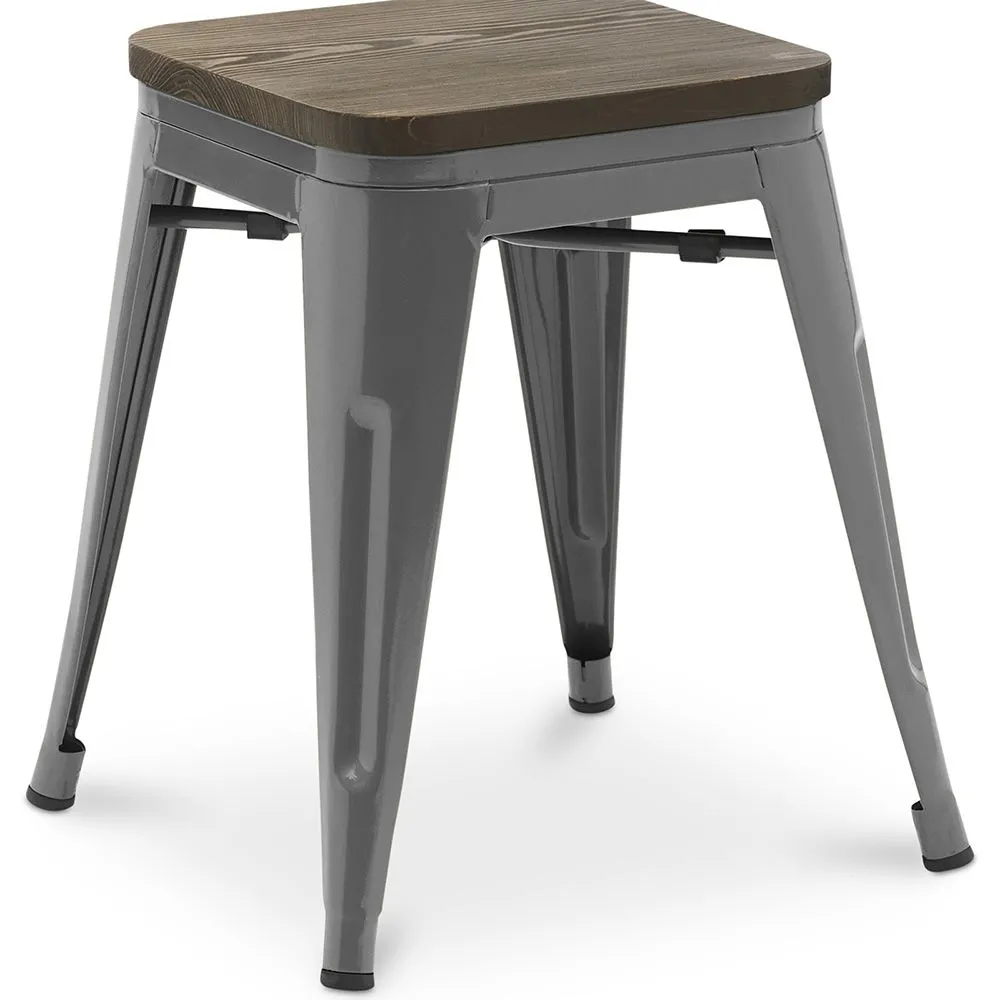 Barhocker im Industriedesign - Holz & Stahl - 45cm - Neuauflage - Stylix image 8