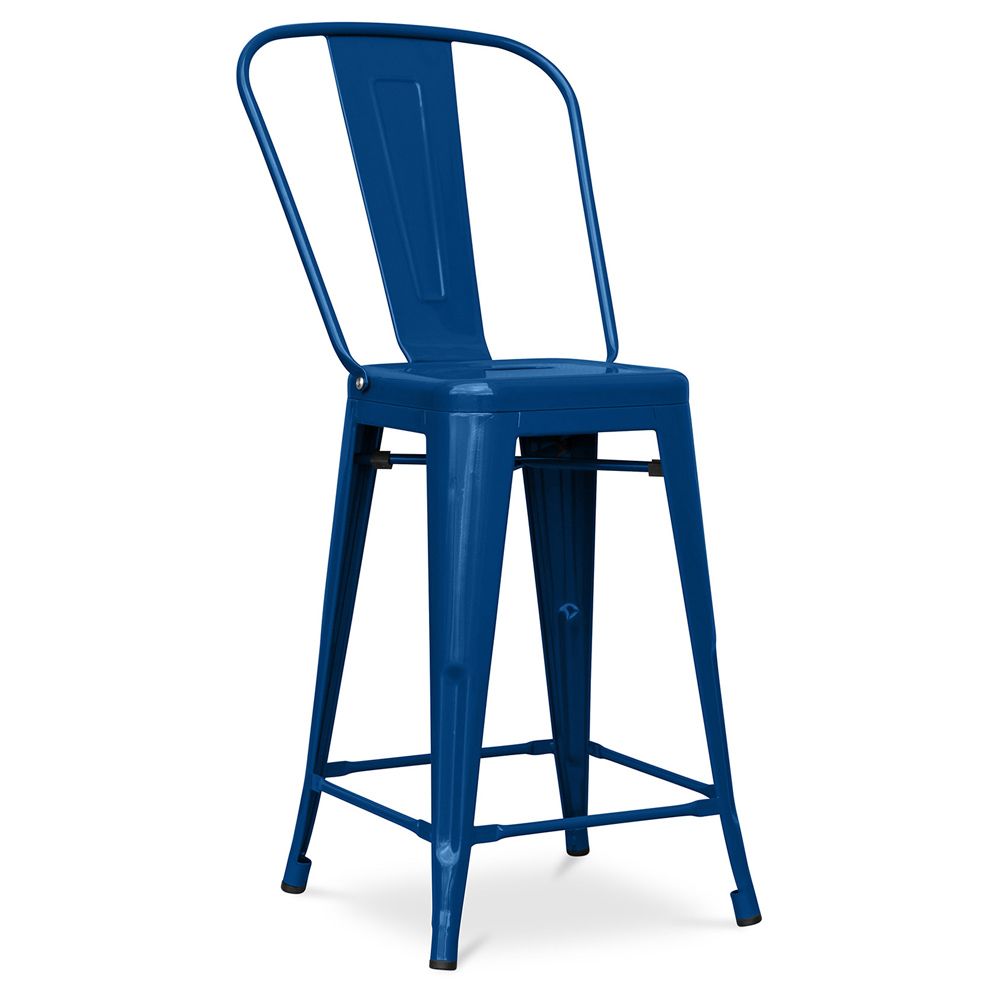 Barhocker mit Rückenlehne - Industriedesign - 60cm - New Edition - Stylix image 8