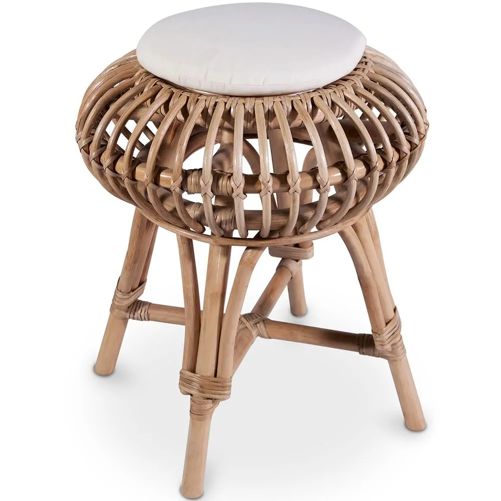 Rattan Barhocker - Boho Bali Stil - Lera image 8