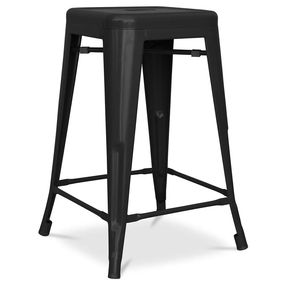 Barhocker - Industriedesign - Stahl matt - 60cm - Neuauflage - Stylix image 8