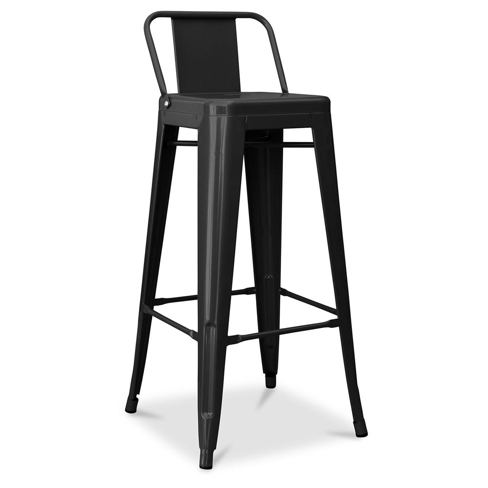 Barhocker mit Rückenlehne - Industriedesign - 76cm - New Edition - Stylix image 8