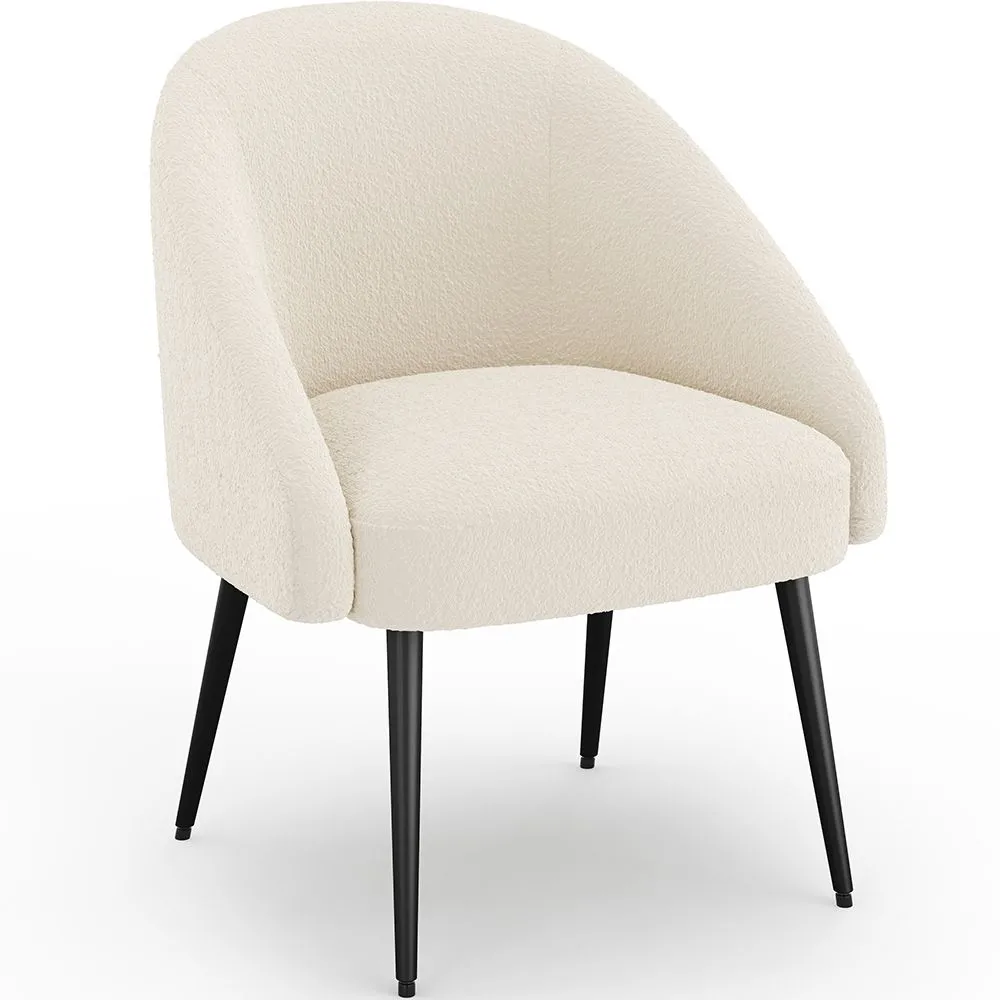 Design-Sessel - Bezogen mit Bouclé-Stoff - Wasda image 8