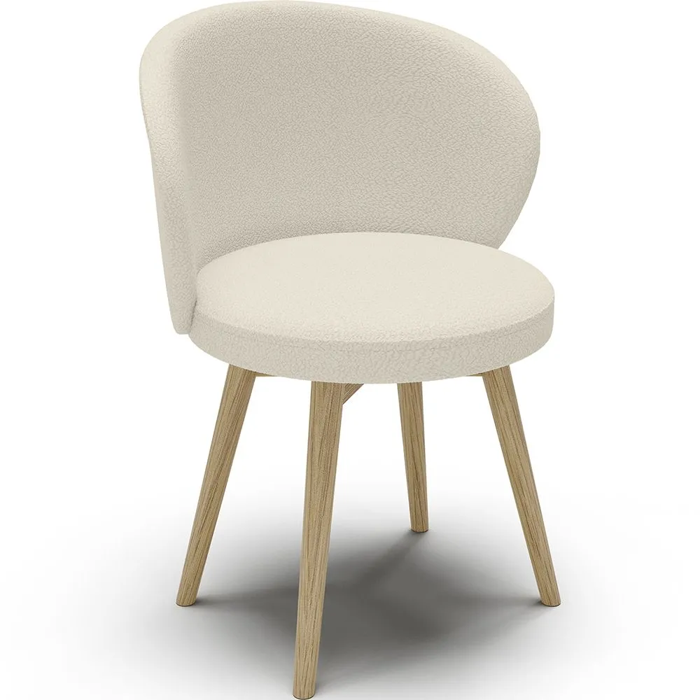 Bouclé-Stoff gepolsterter Sessel - Lounge Chair - Yuna image 8