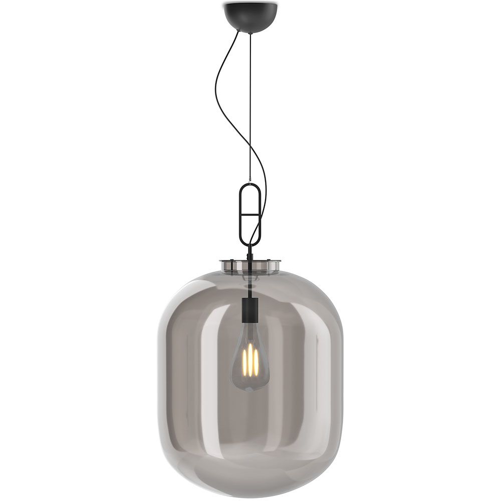Kristall-Deckenlampe - mittelgroße Design-Hängelampe - Grau image 8