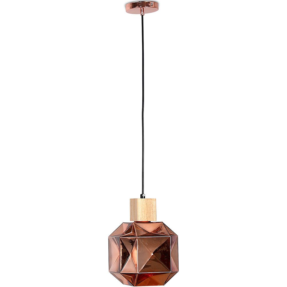 Holz- und Glas-Deckenlampe - Design-Pendelleuchte - Bumba image 8