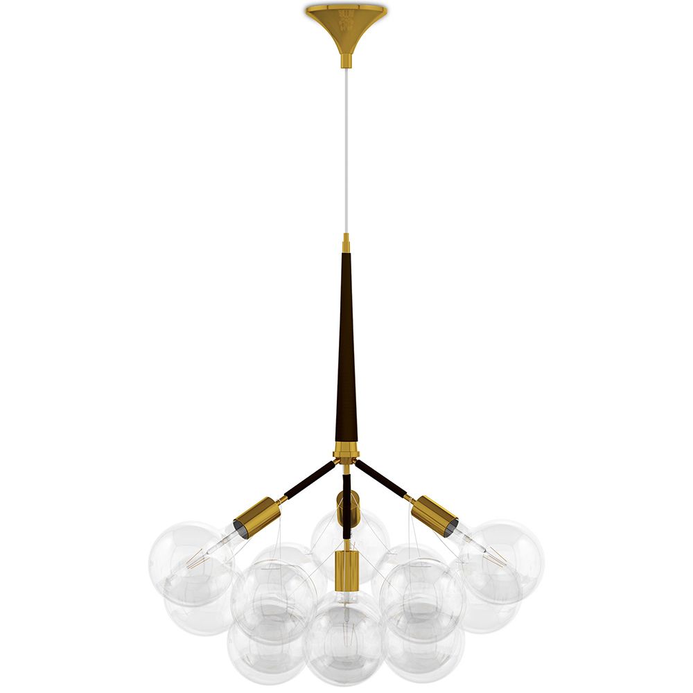 Deckenlampe mit Glaskugeln - Design Pendelleuchte - 12 Kugeln - Glaub image 8