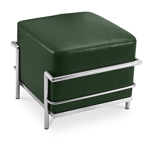 Quadratischer Fußhocker - Bezug aus Kunstleder - Kart image 8