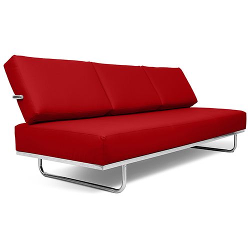 Schlafsofa mit Kunstlederbezug - 3-Sitzer - Kart image 8