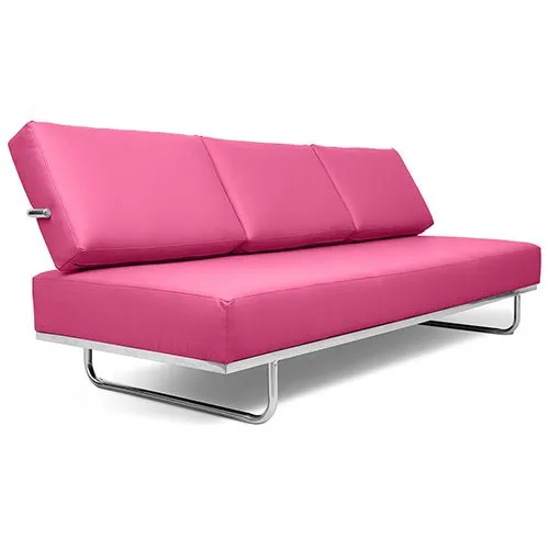 Schlafsofa mit Kunstlederbezug - 3-Sitzer - Kart image 8