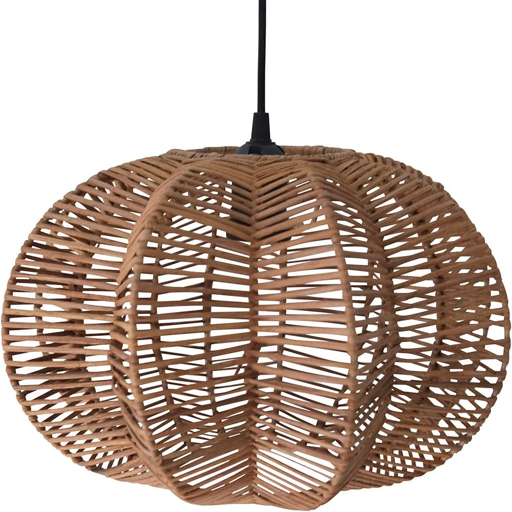 Deckenlampe aus Rattan -  Boho-Bali-Design-Pendelleuchte - Pya image 8